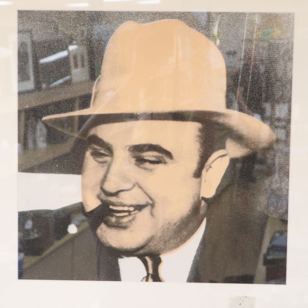 Steve Kaufman (American, 1960-2010), screenprint in colours, Al Capone, signed and numbered 20/50 verso, 46 x 53cm